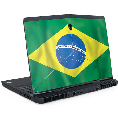 Brazil Flag Dell Alienware Skin